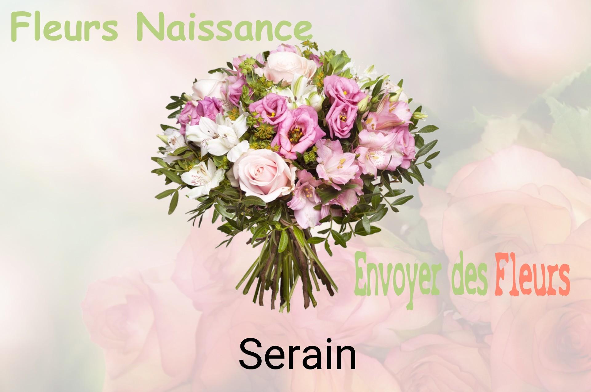 Bouquet de fleurs de naissance livré à Serain